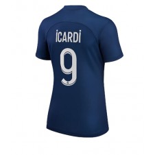 Paris Saint-Germain Mauro Icardi #9 Hjemmedrakt Kvinner 2022-23 Kortermet